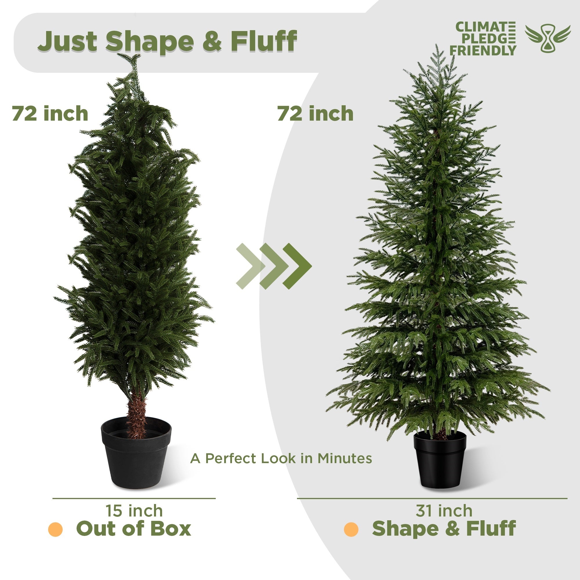 6' Artificial Norfolk Pine Trees