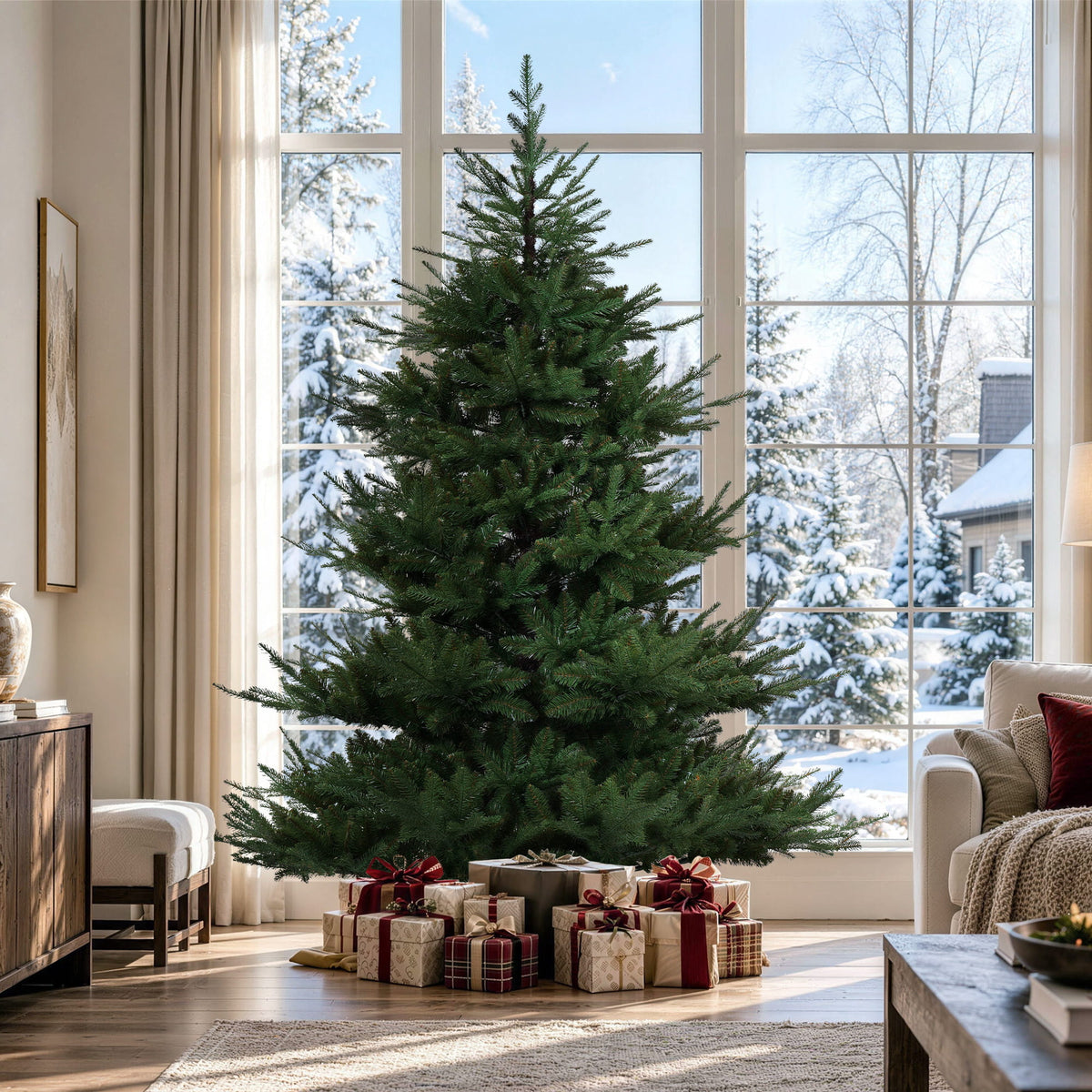 7 FT Realistic Artificial Fir Christmas Tree