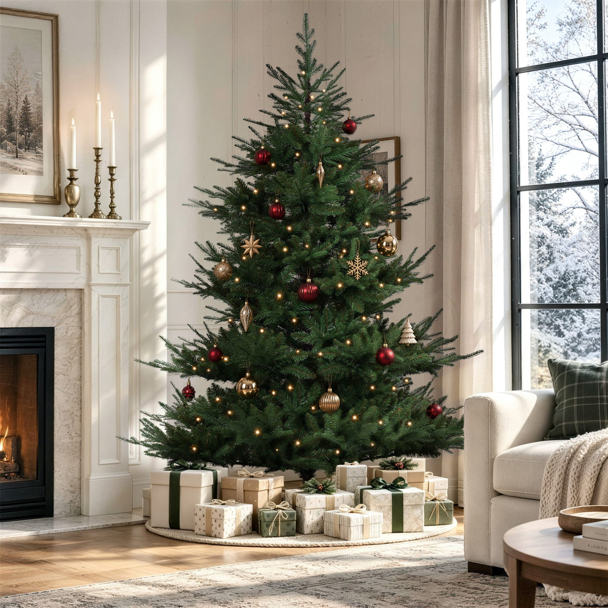 7 FT Realistic Artificial Fir Christmas Tree