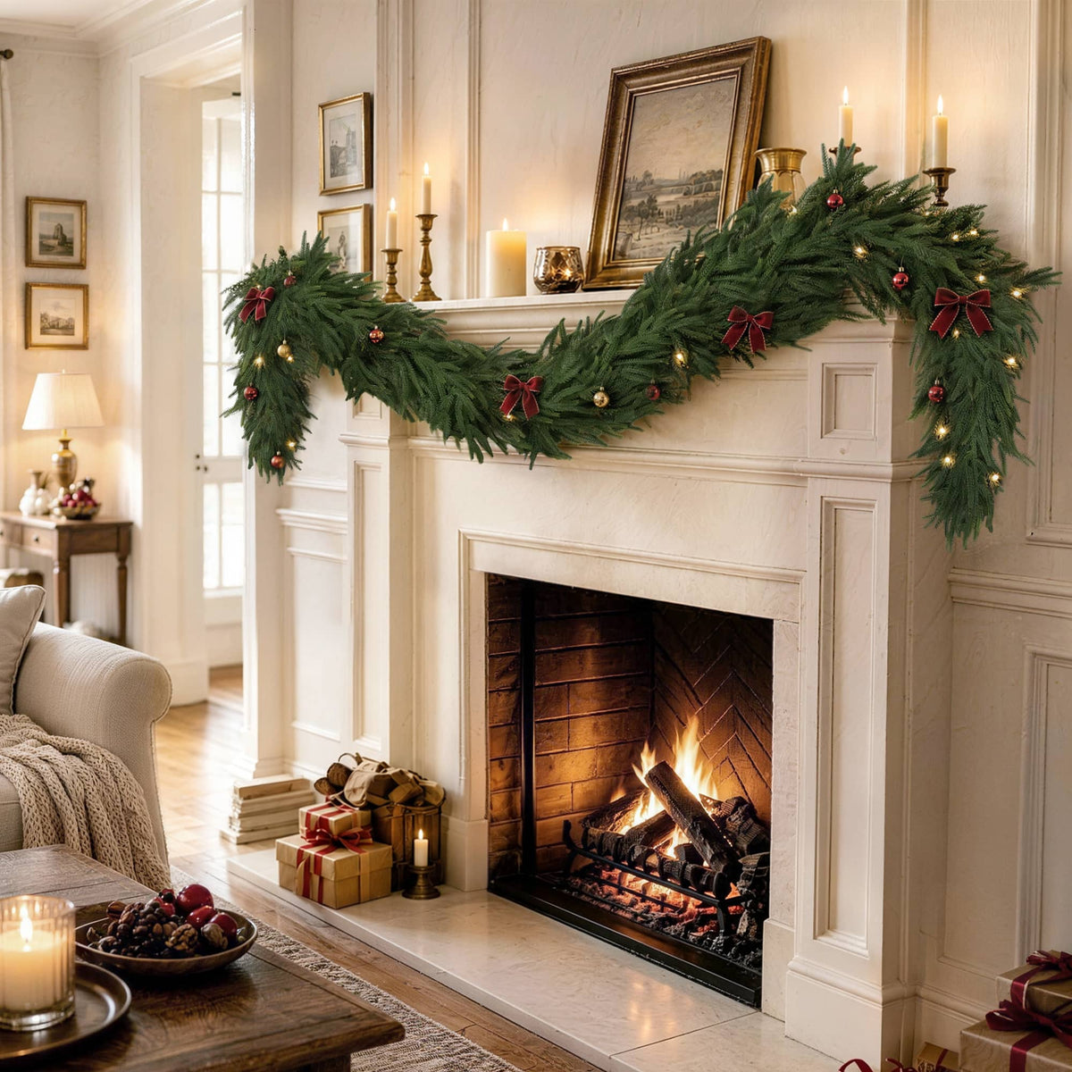 6FT 9FT and 12FT artificial garland size guide