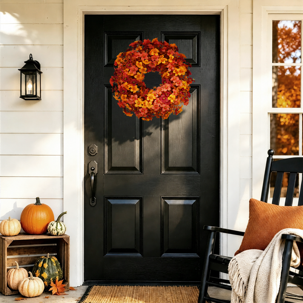 Fall Front Door Decor Ideas: Create a Cozy Autumn Entrance with an Artificial Wreath