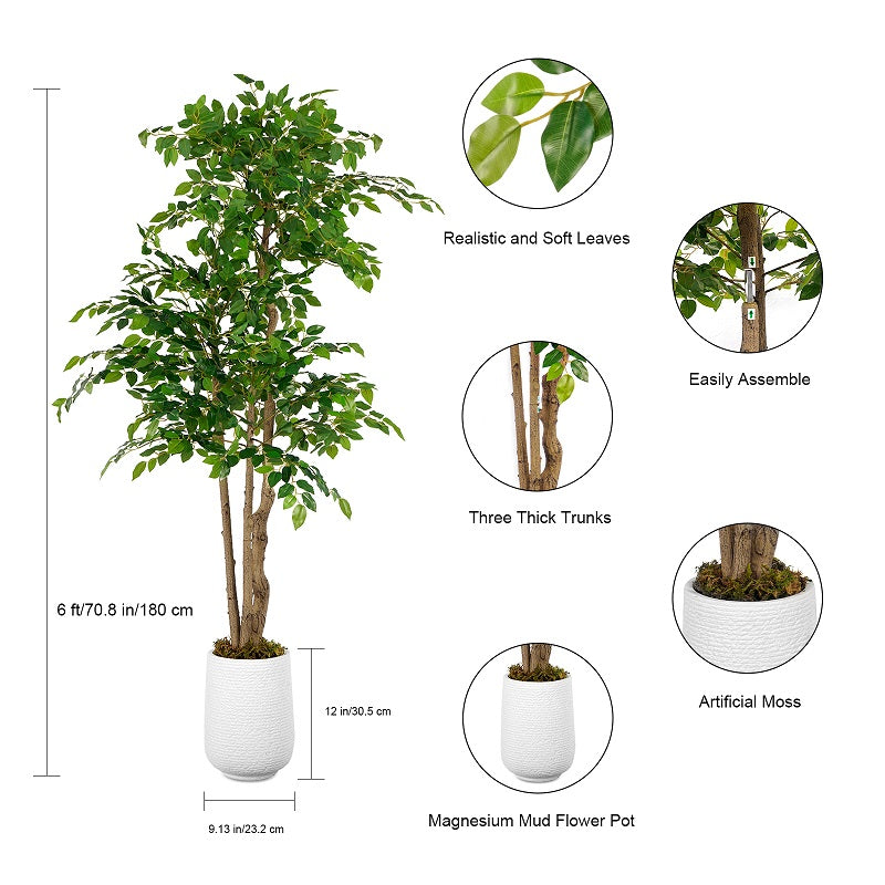5.6' Artificial Ficus Tree