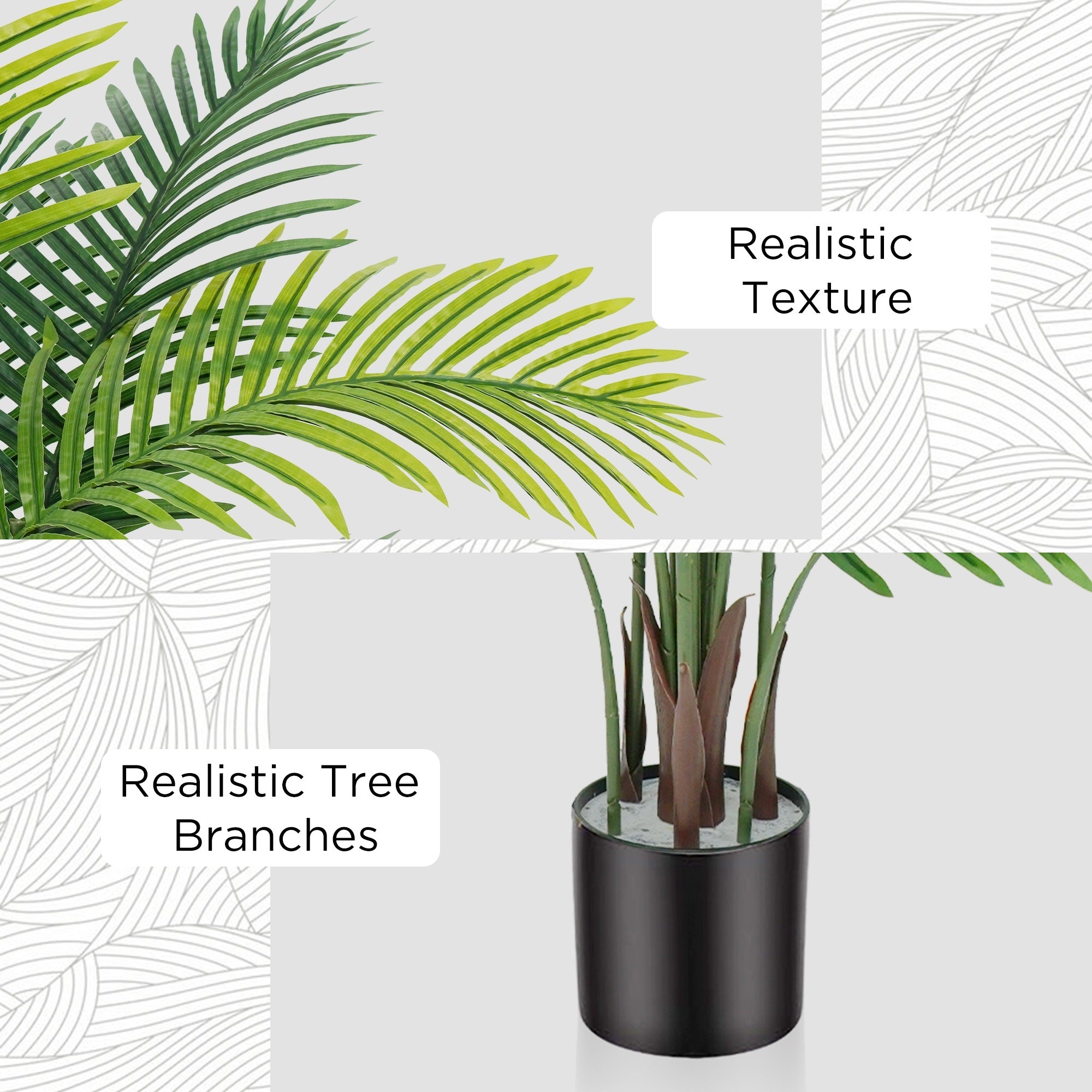 4'-5'-6' Artificial Paradise Palm Tree