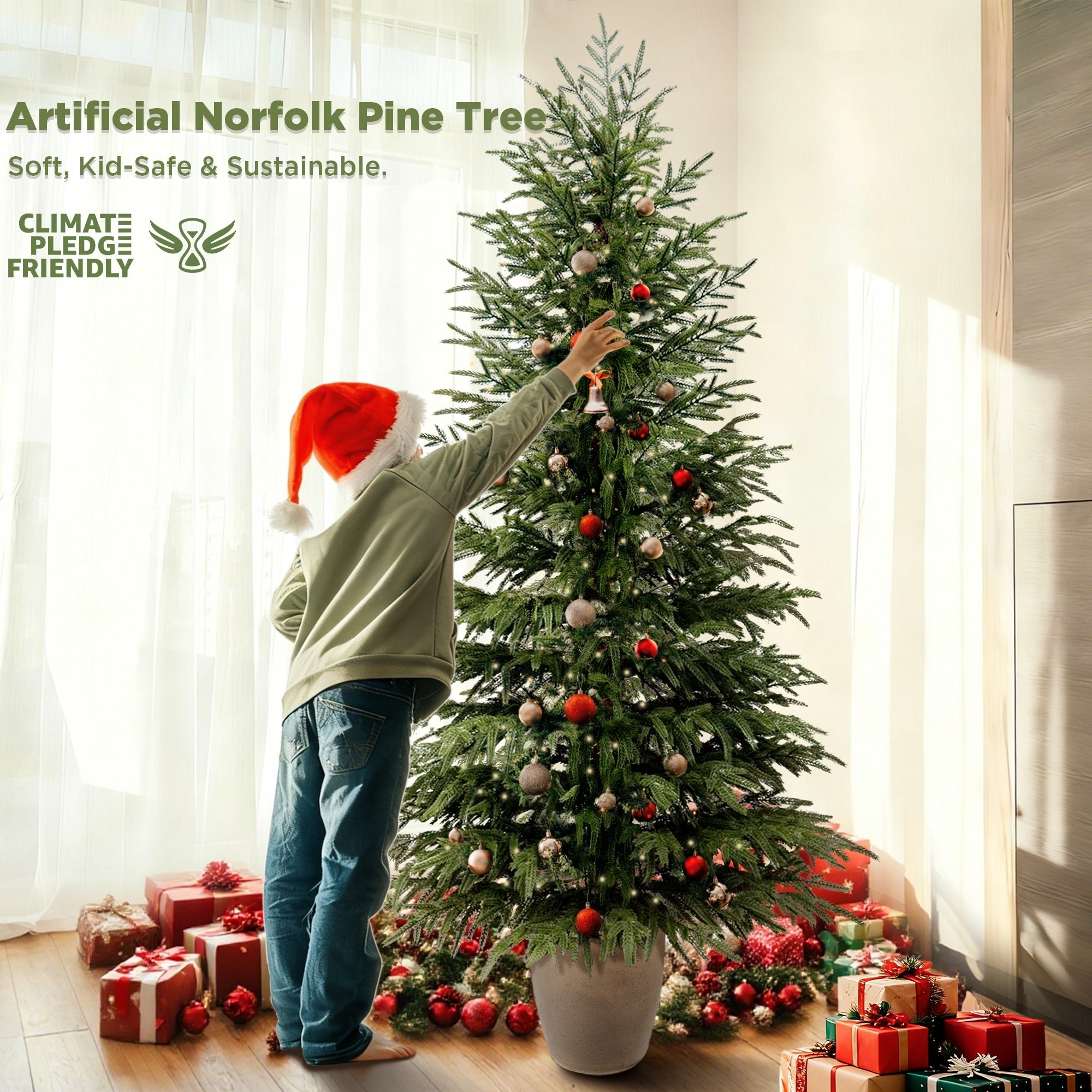 6' Artificial Norfolk Pine Trees