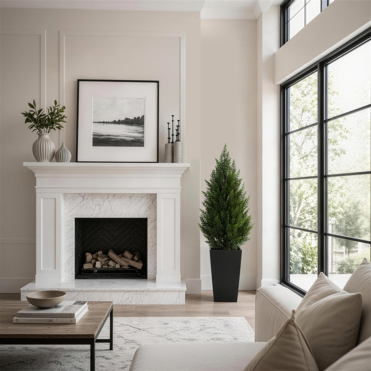 #Size_3'(36 In)+Black Pot(12 In) #Quantity_1 Tree (1 Tree + 1 Pot)