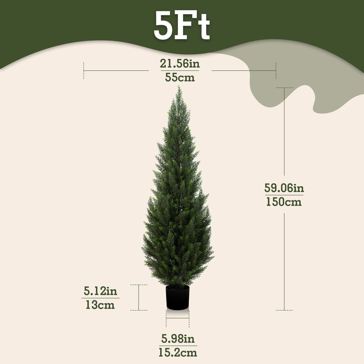 #Size_5'(60 In) #Quantity_1 Tree