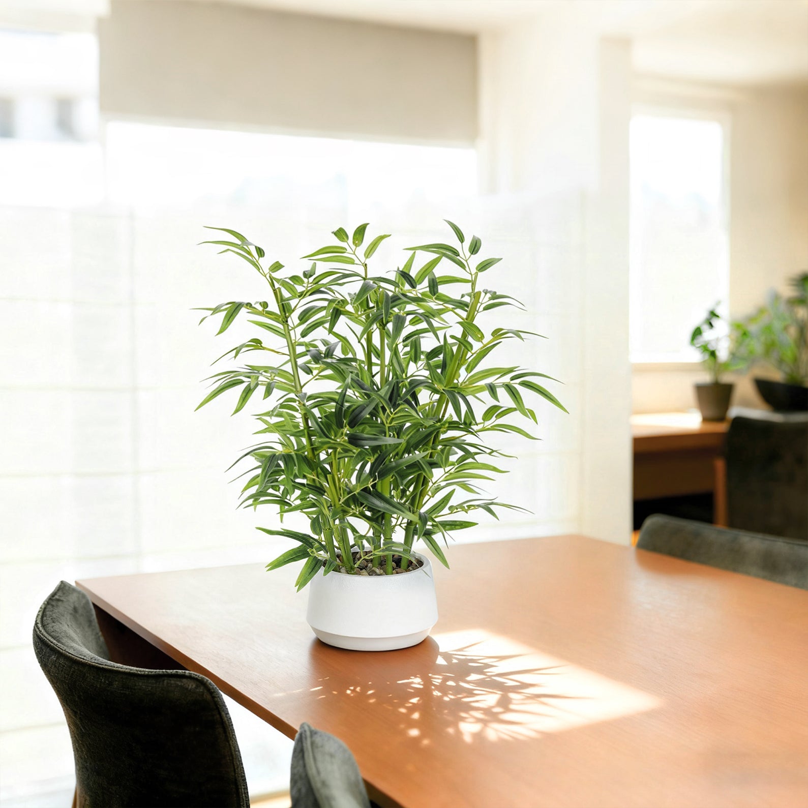 1.5' Artificial Bamboo Plant for Office Desk Decor
