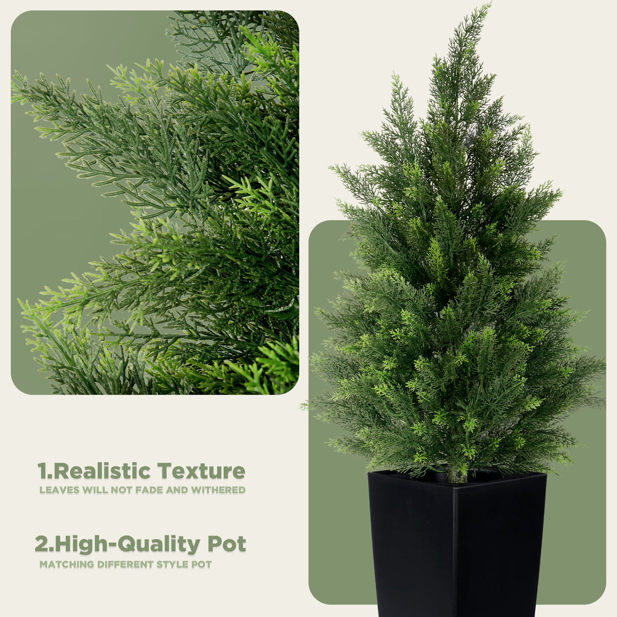 #Size_4'(48 In)+Black Pot(12 In)