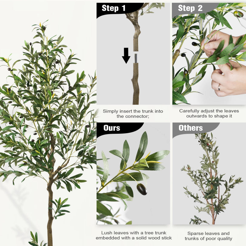 #Size_6FT(185CM) 863 Leaves 36 Fruits