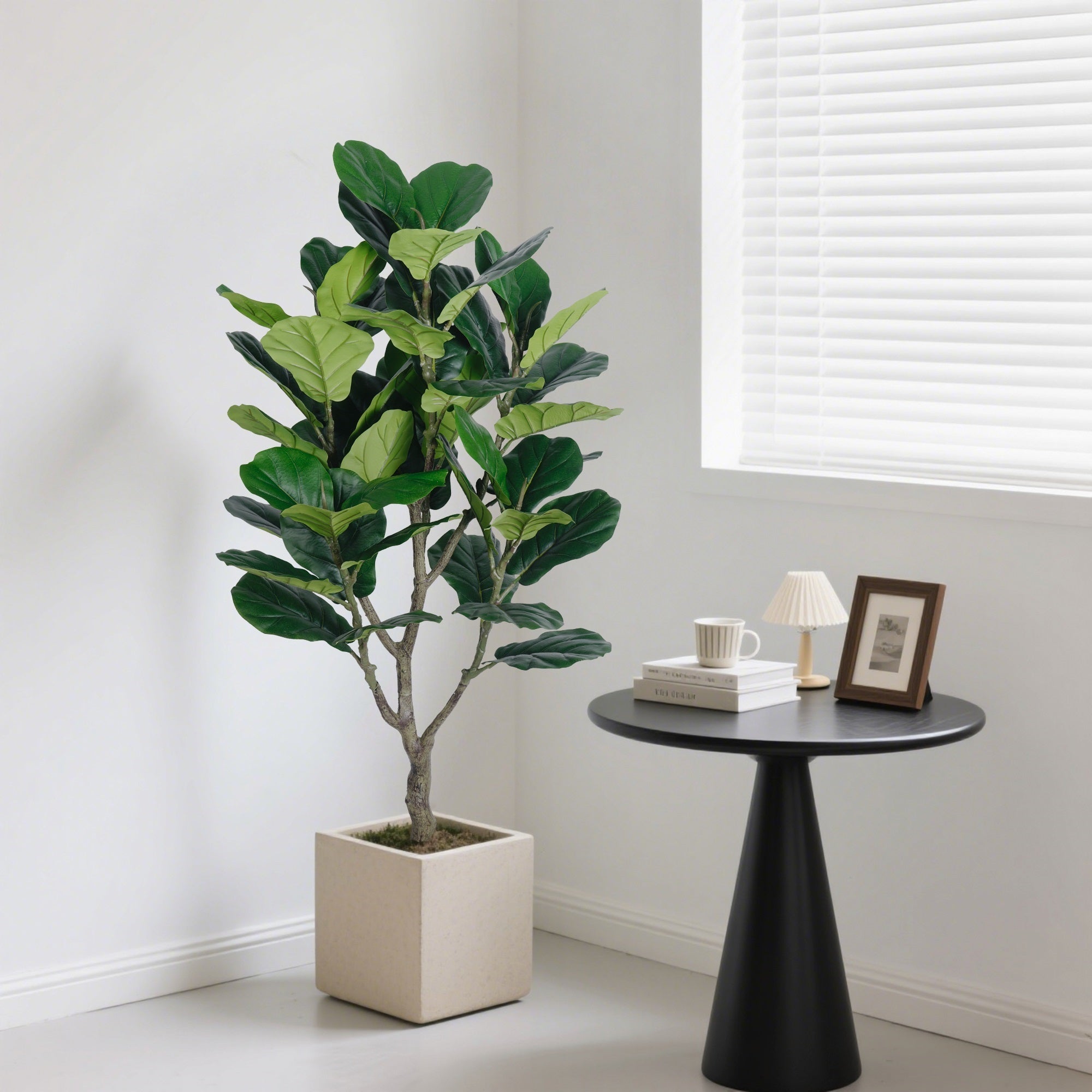 4.5' Artificial Ficus Lyrata Fiddle Leaf
