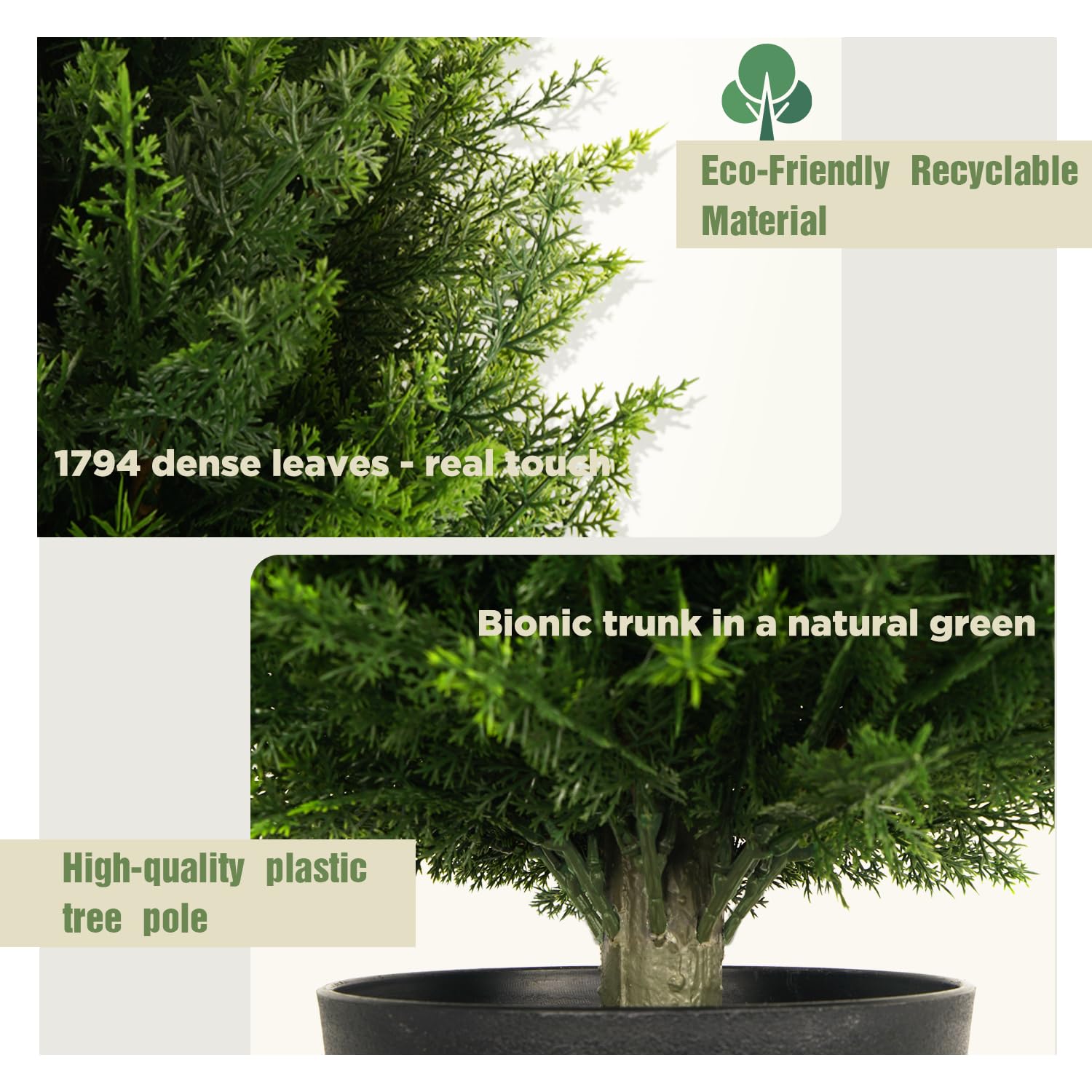 3'-4' Artificial Dense Cedar