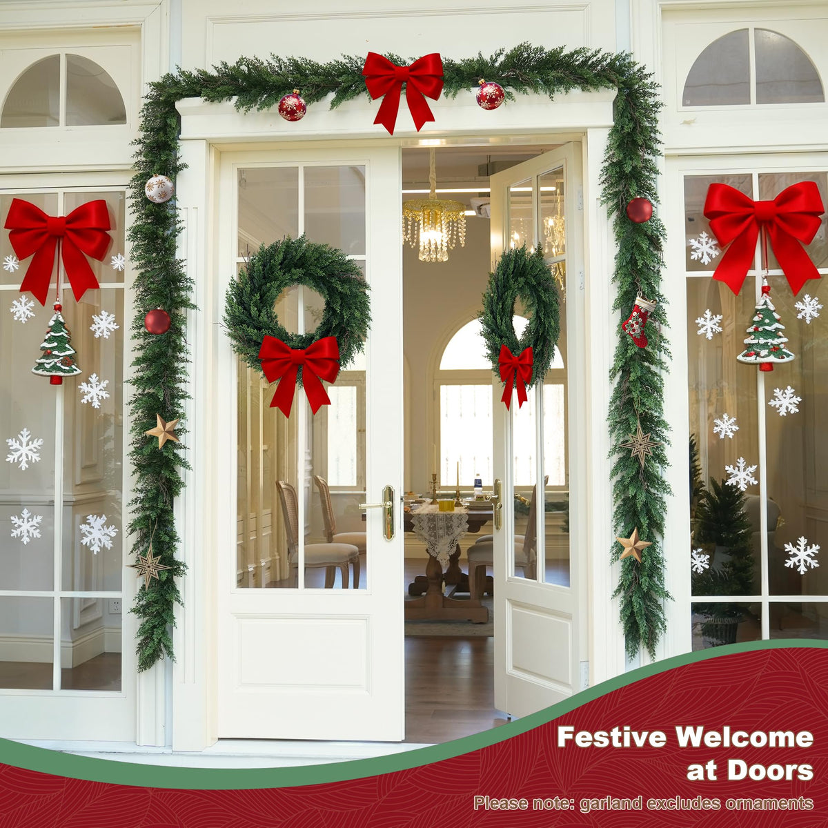 6'-12' Natural Touch Cypress Garland(Soft Branches)