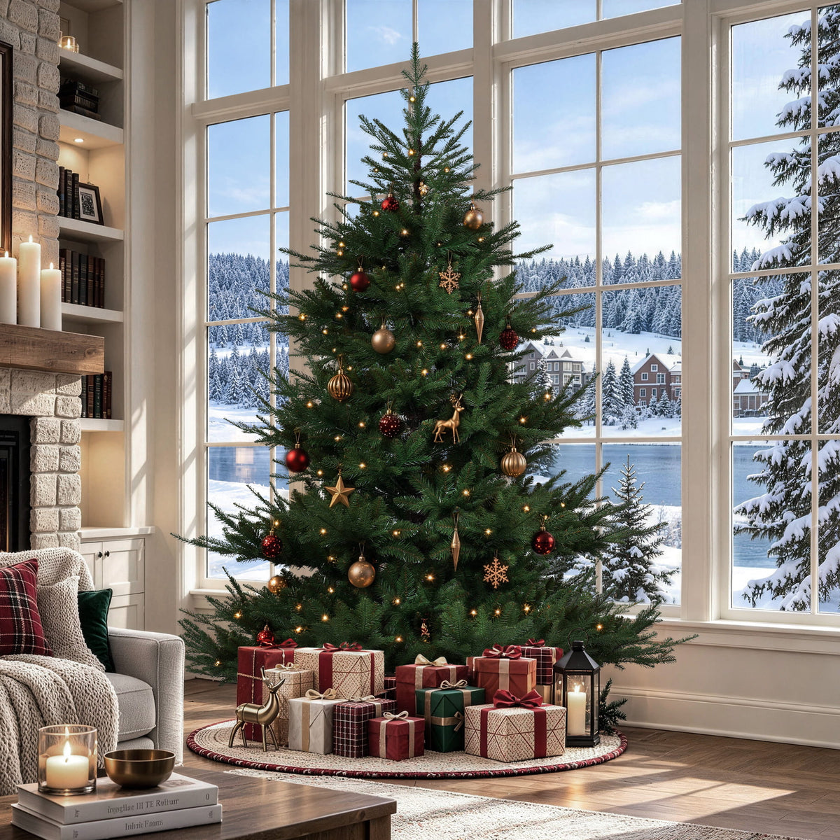 7 FT Realistic Artificial Fir Christmas Tree