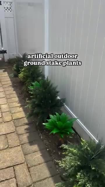 Artificial plant styled in a real home