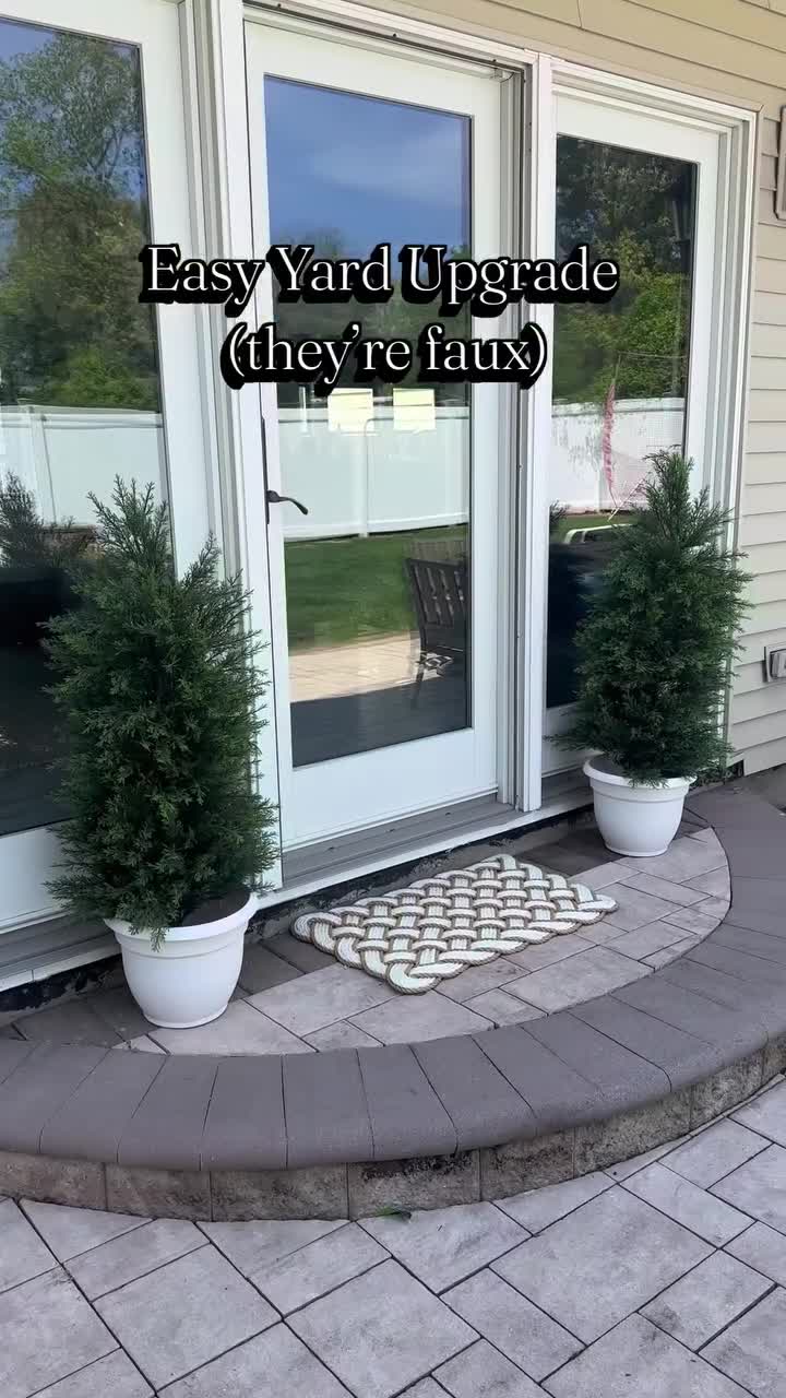 Artificial plant styled in a real home